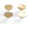 BINO 4-Pack Cabinet Knobs – 1.7″ Diameter (43mm), Brass – Dresser Knobs for Dresser Drawer Knobs and Pulls Knobs and Pulls Handles