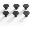 BINO 6-Pack Cabinet Knobs – 1.33″ Diameter (34mm), Matte Black – Dresser Knobs for Dresser Drawer Knobs and Pulls Knobs and Pulls Handles
