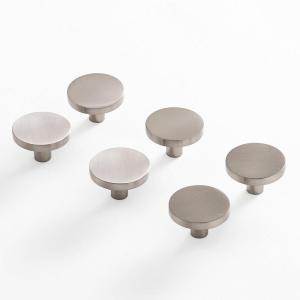 BINO 6-Pack Cabinet Knobs – 1.22″ Diameter (31mm), Brushed Nickel – Dresser Knobs for Dresser Drawer Knobs and Pulls Knobs and Pulls Handles