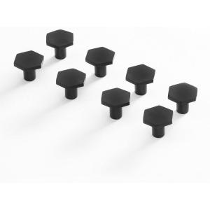BINO 8-Pack Cabinet Knobs – 1″ Diameter (25mm), Matte Black – Dresser Knobs for Dresser Drawer Knobs and Pulls Knobs and Pulls Handles