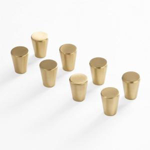 BINO 8-Pack Cabinet Knobs – .75″ Diameter (19mm), Brass – Dresser Knobs for Dresser Drawer Knobs and Pulls Knobs and Pulls Handles